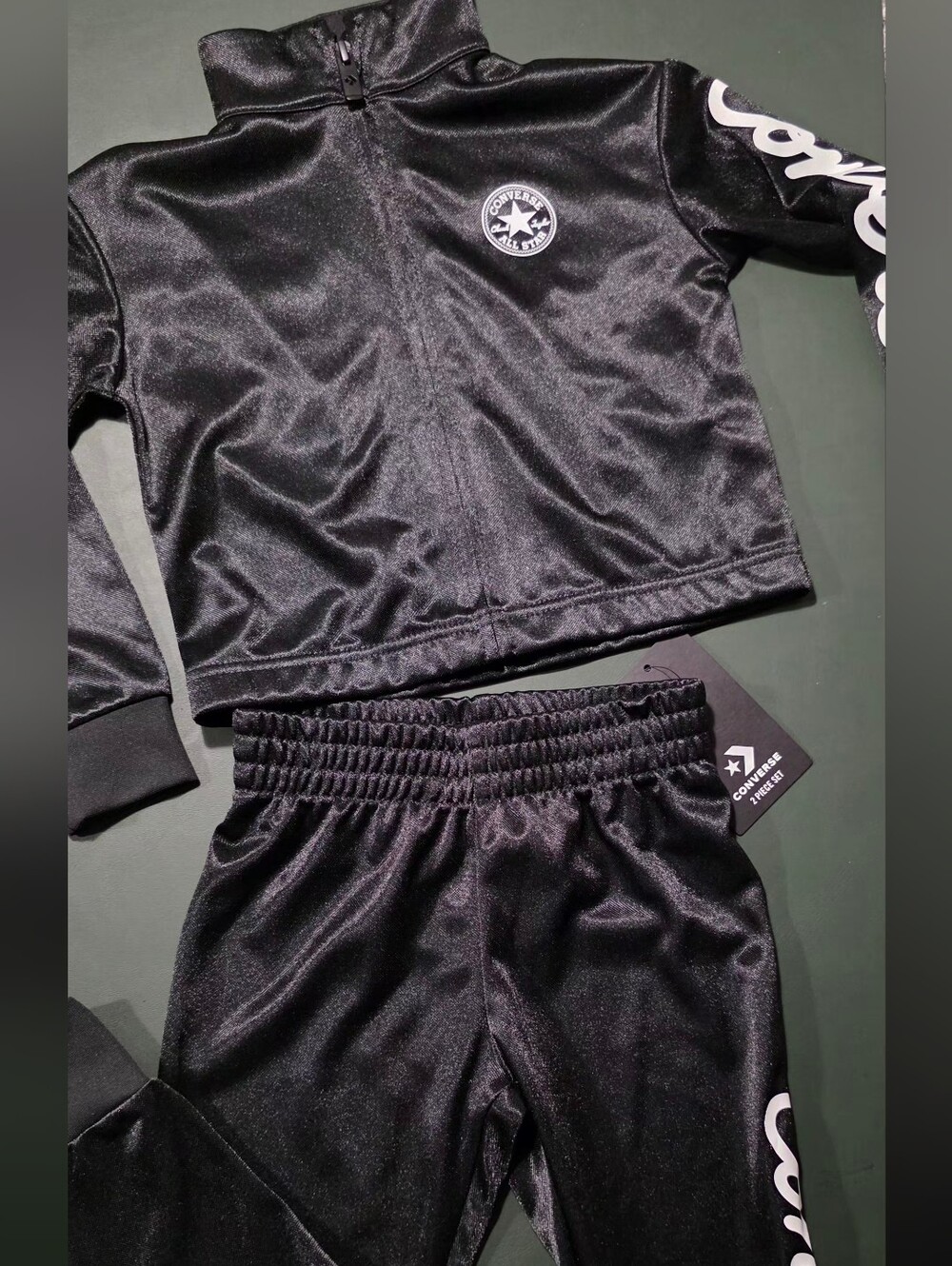 Converse Kids Black Athletic Track Pants